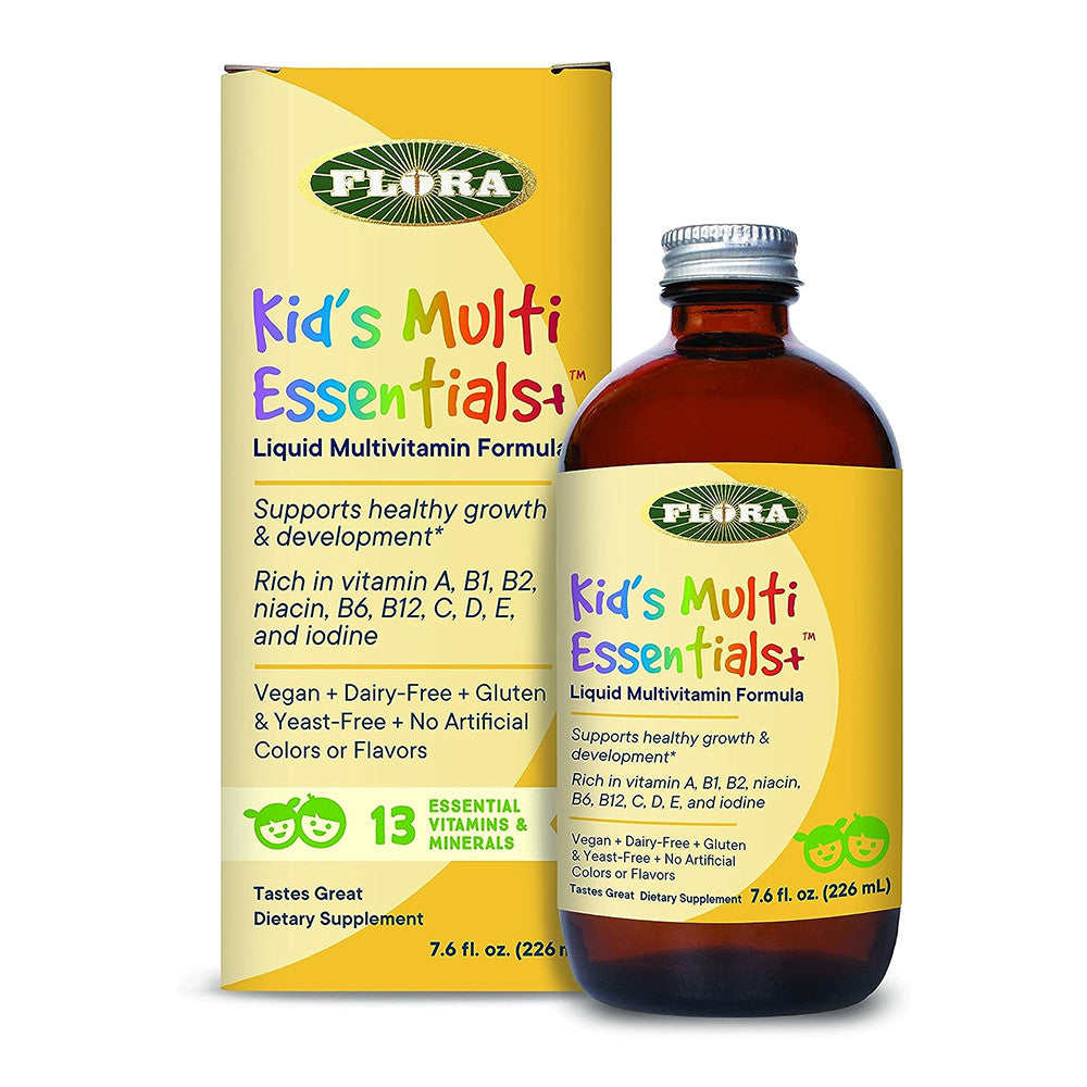 Flora Kids Multi Essentials Liquid, Healthy Growth and Development, 7.6 Oz